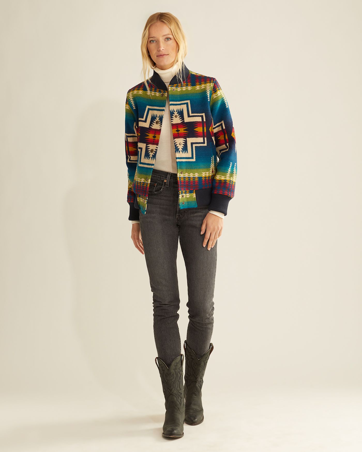 WOMEN'S LIMITED EDITION HARDING WOOL BOMBER